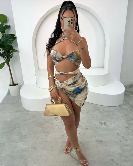 Robe Halter col
