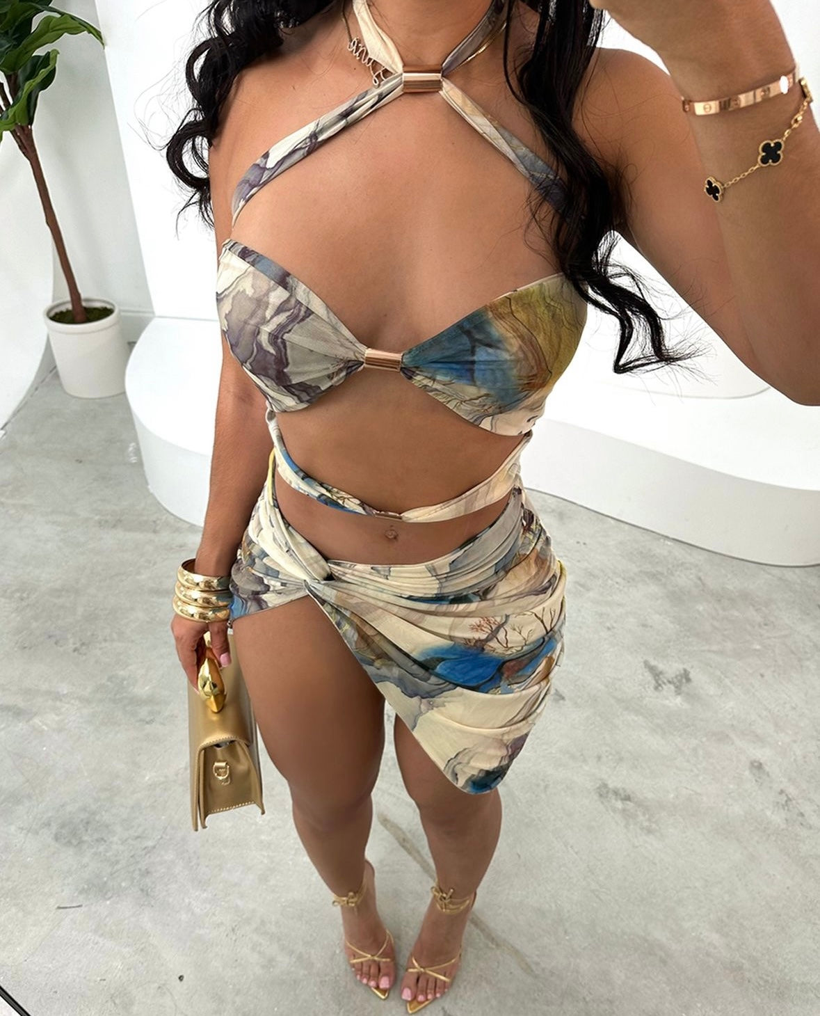 Robe Halter col