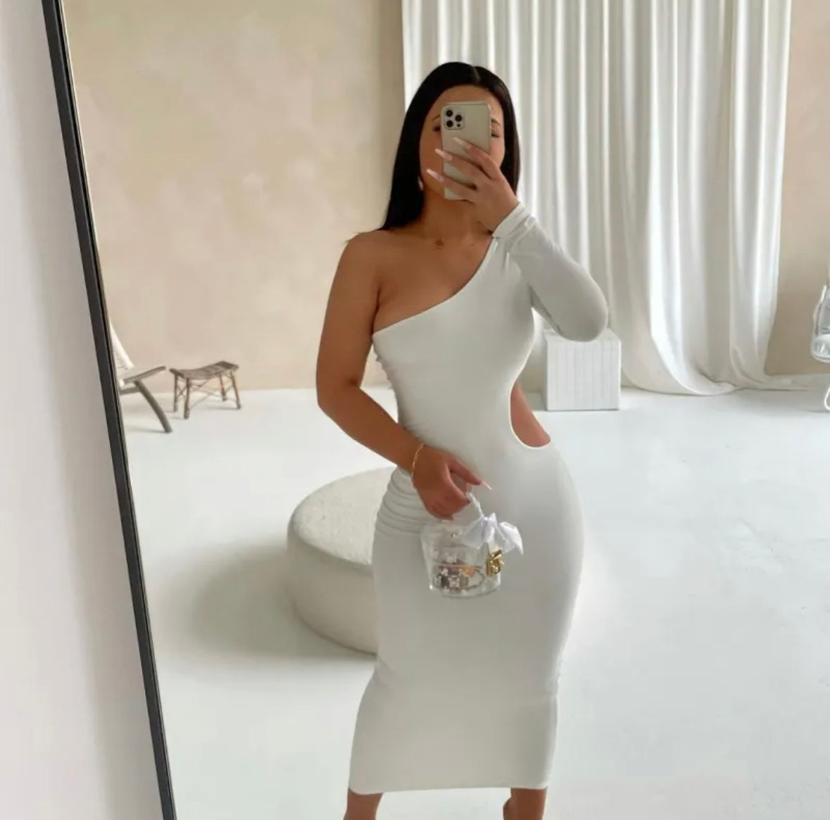 Robe white salya