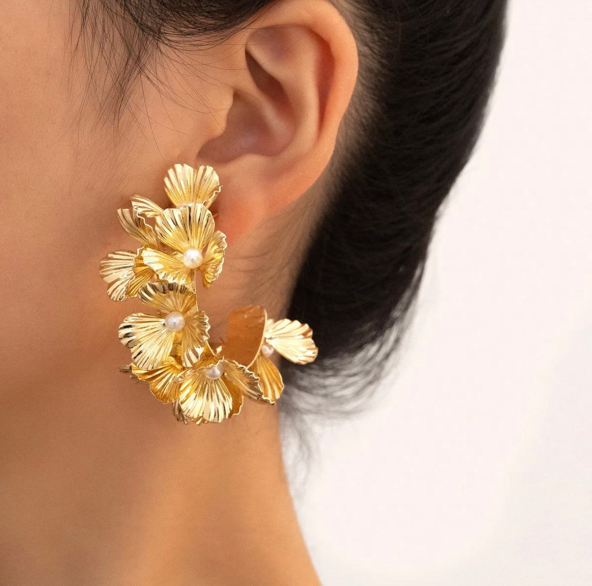 Boucle d'oreilles floral