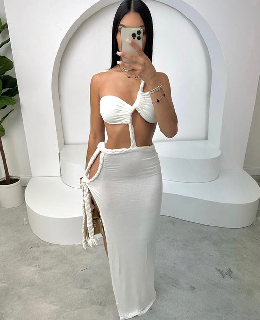 Robe white summer